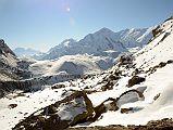 15 Looking Back At Ngadi Chuli, Himalchuli, Annapurna II, Gangapurna And Trail From First Tilicho Tal Lake Pass 5375m 
